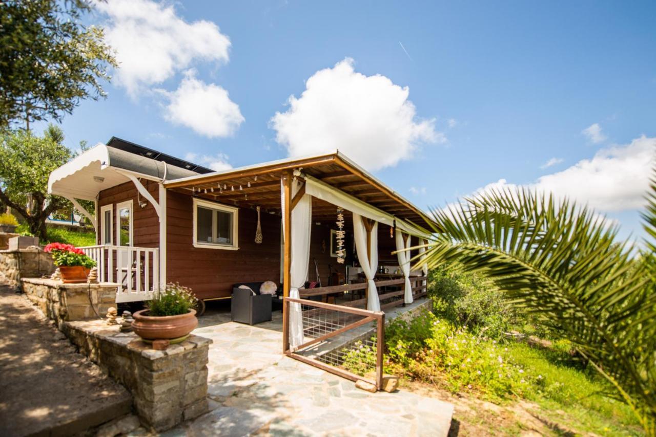 Hakuna Matata Holidays Wooden Lodge With Airco & Pool In Greek Olive Grove Μεθώνη Εξωτερικό φωτογραφία